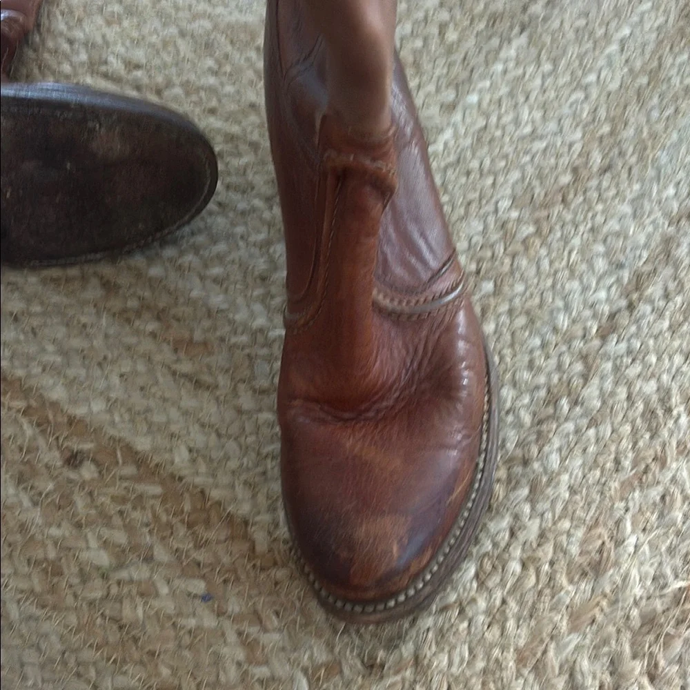 Frye Brown Leather Knee-High Boots - Picture 7 of 9